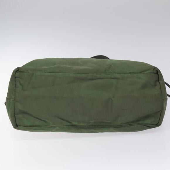 PRADA Tote Bag Nylon Khaki Gold - Picture 9 of 12